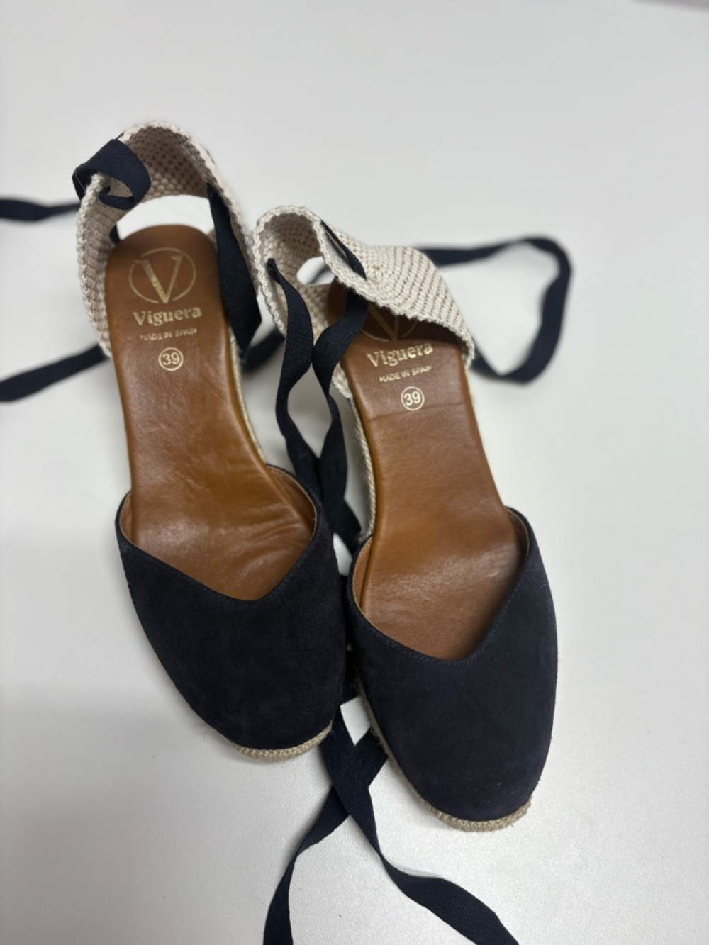 Viguera Valencian-Style Espadrilles With Jute Wedge - Size 39 (8.5 US) - Picture 8 of 14